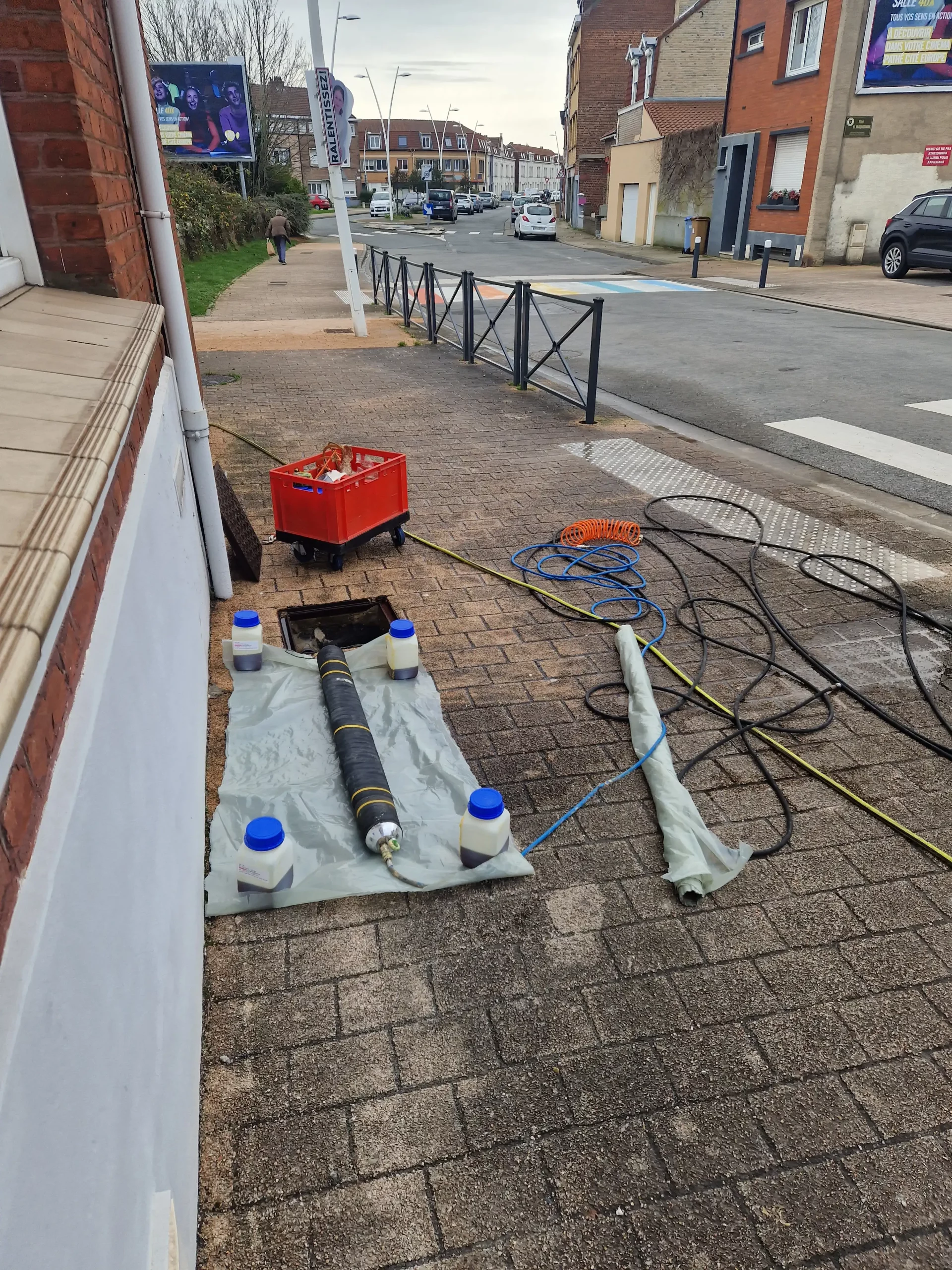 Intervention chemisage de canalisation Nord, image technique