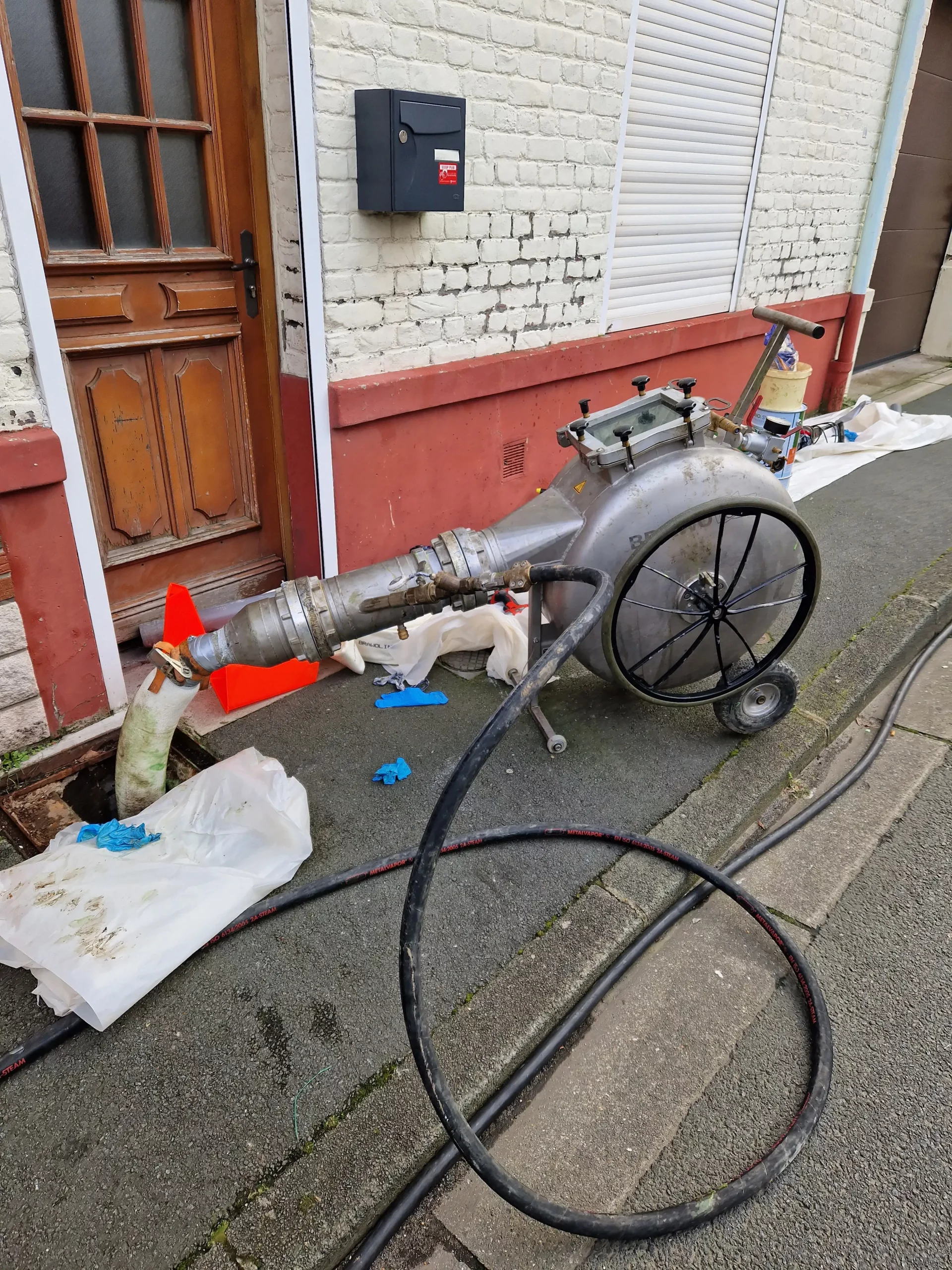 Intervention de chemisage de canalisation - chantier 3