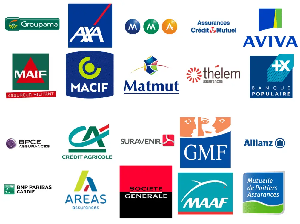 Logos des compagnies d'assurance - Agréé assurances
